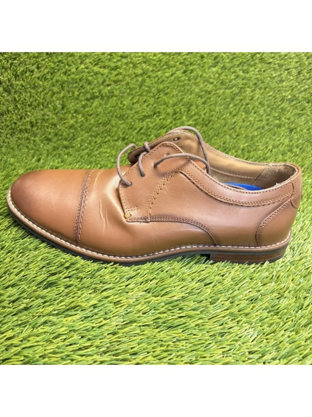 Nunn Bush Westwood Flex Mens Size 9 Brown Classic Cap Toe Oxford Dress Shoes